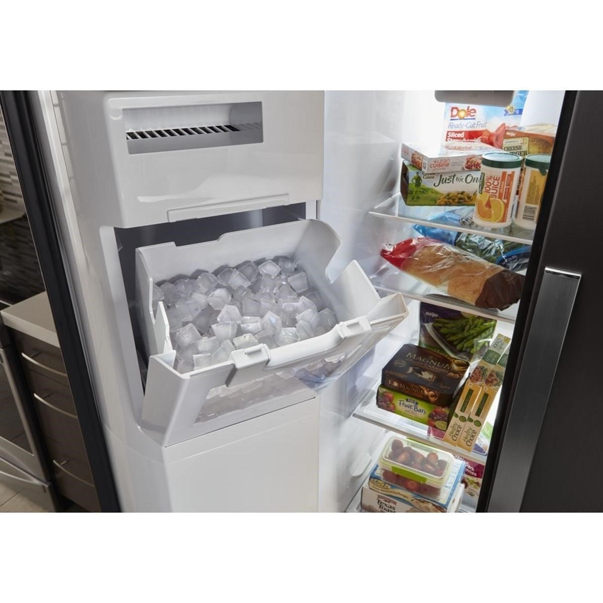 Side by side refrigerator with ice shop maker on sale